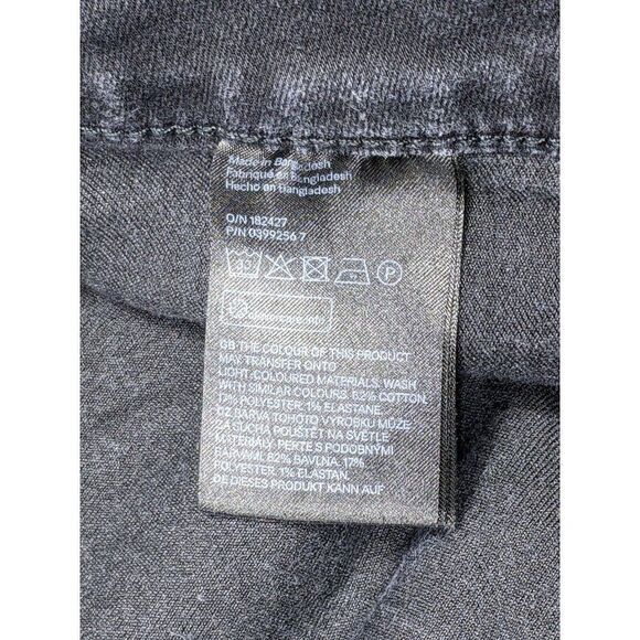 (3/$35) &Denim By H&M Size 36 Skinny Ankle Regular Waist Black Denim Jeans - Picture 5 of 10